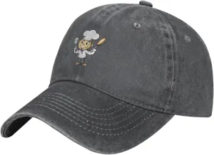 Chef with Spatula and Frying Pan Baseball Cap for Men Women Hats Adjustable Vintage Cowboy Hat Dad Hats