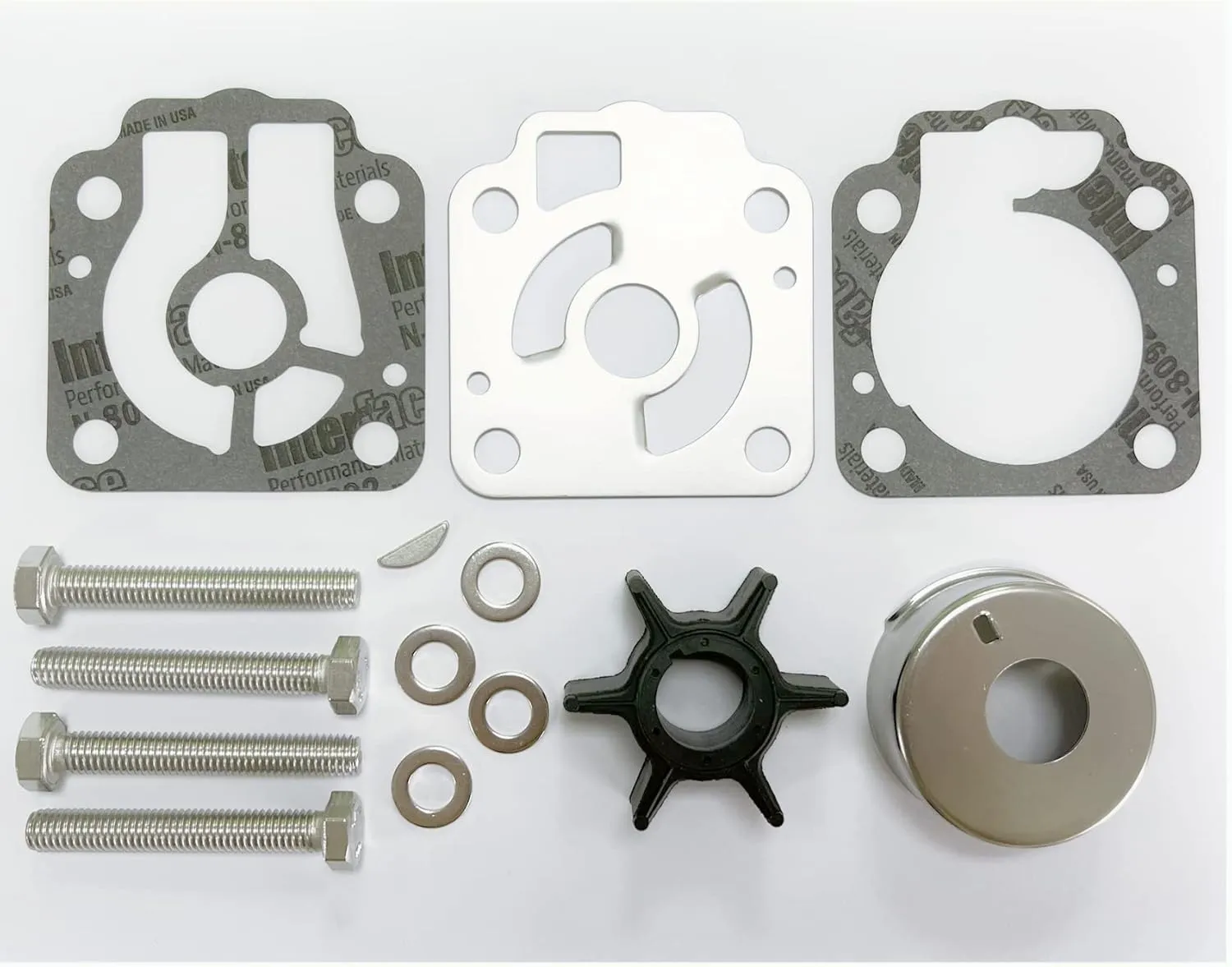 Chuury 3T5-87322-3 Tohatsu Water Pump Impeller Kit Compatible with Tohatsu 30HP 40HP 50HP 3T5873223 3T5873222M