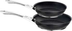 Circulon Infinite Hard Anodised 24/30 cm Frying Pan Twin Pack Set, 2-Piece - Black