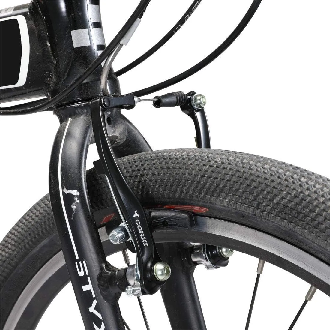 CNC V Brake Set, Bicycle Linear Pull V Brakes for Front/Rear Wheel, Long Arm 110mm, Black …