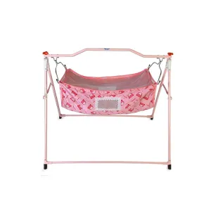 Compact Ghodiya Cradle Swing with Full Protective Net Cover (0-6 Months) | Capacity-12 Kg