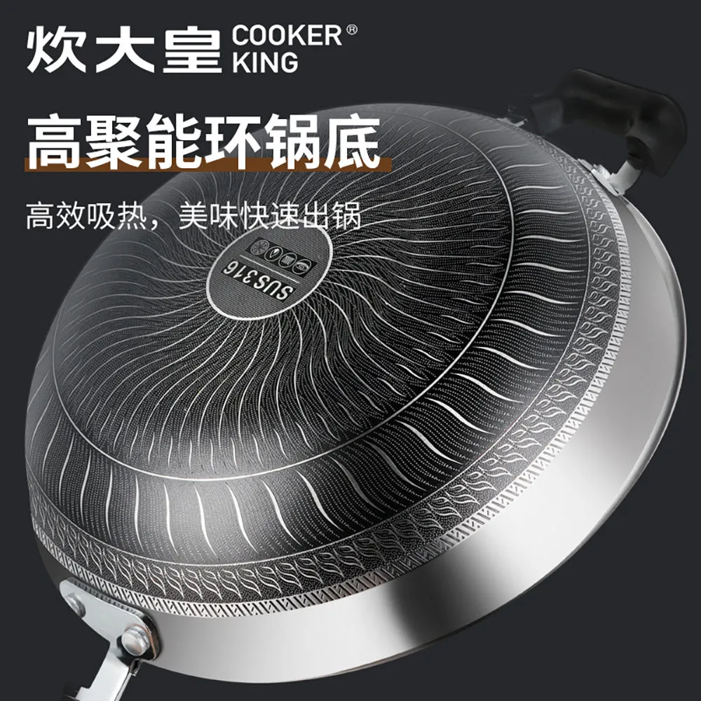 Cooker King 316 Stainless Steel Multi-Layered Frying Pan 32cm