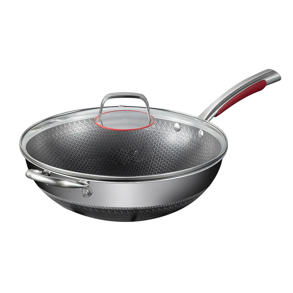 Cooker King 316L Stainless Steel Double-Sided Non-Stick Frying Pan - 32cm