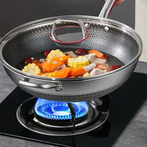 Cooker King 316L Stainless Steel Double-Sided Non-Stick Frying Pan - 32cm