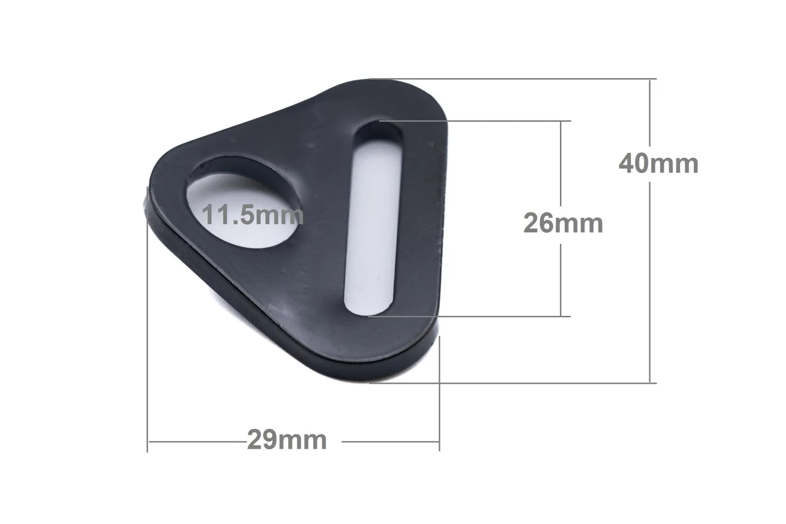 Cranked anchor plate in stainless steel 25mm and 50mm