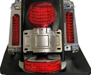 Custom Dynamics License Plate Mount/Relocation Chrome CD-TLLP-KIT-C