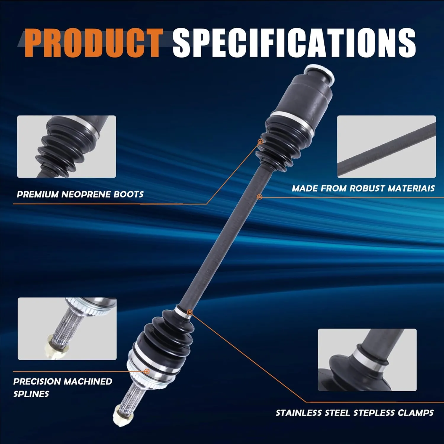 CV Axle Shaft Assembly Pair 2pcs Compatible with 2003-2006 Subaru Baja 2000-2002 Forester 2000-2003 Impreza 2000-2004 Legacy 667259 28021AC200