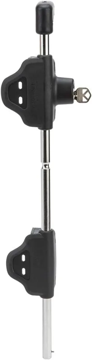 D&D Technologies LB118BX LokkBolt Premium Drop Bolt, Lockable Security Drop Bolt, for Metal Gates, 18" Length