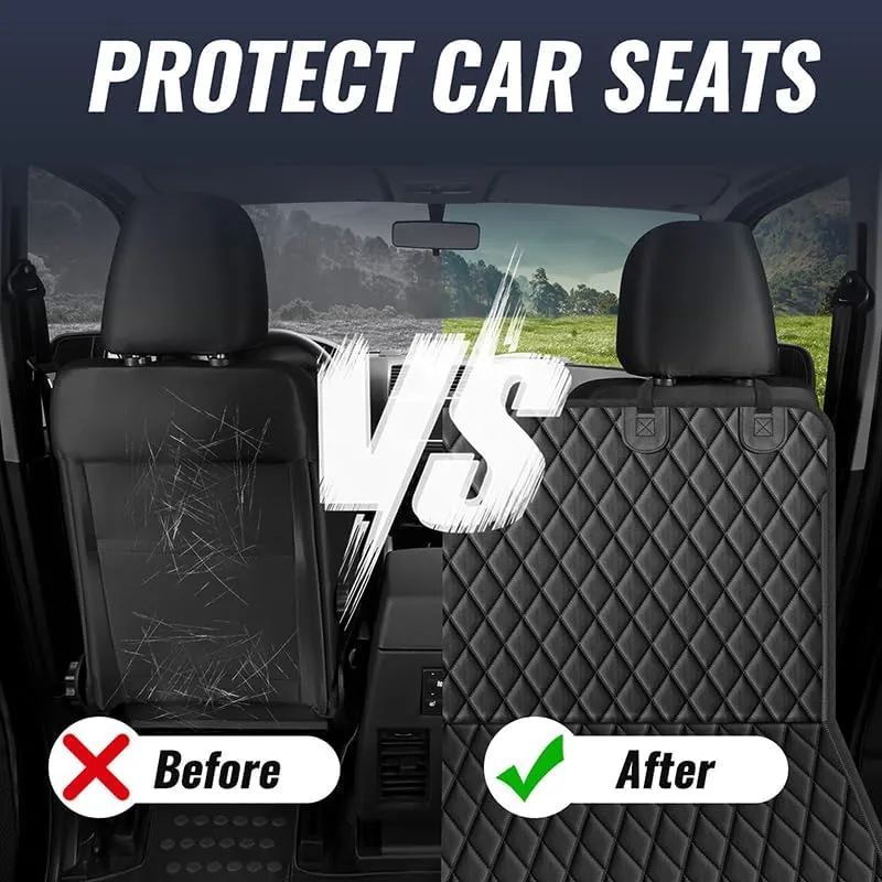 Dog Car Seat Cover for Mazda Biante 2008-2018, Waterproof Car Seat Protector Scratch Proof Dog Hammock for Back Seat Travel Accessories,A