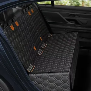 Dog Car Seat Cover for Mazda Biante 2008-2018, Waterproof Car Seat Protector Scratch Proof Dog Hammock for Back Seat Travel Accessories,A