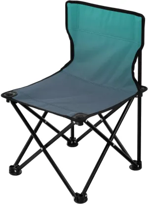 DOMIKING Blue Green Gradient Kids' Portable Camping Chairs for Outdoor Lawn Chairs with Carry Bag Folding Chair for Picnic Beach Camping