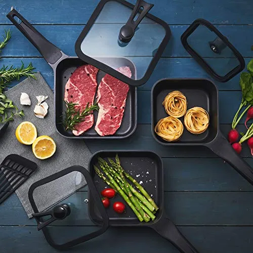 DOSHISHA Smart Frying Pan sutto 16×8cm BK