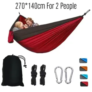 Double Person Portable Nylon Hammock