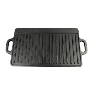 Double-Sided Frying Pan Household Barbecue Fried Fish Cast iron Cattle