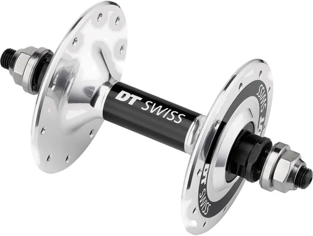 DT Swiss Track Rear Hub, 120 mm Bolt On, Fixed, 24 Hole Silver