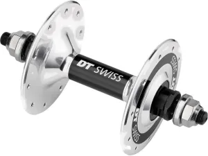 DT Swiss Track Rear Hub, 120 mm Bolt On, Fixed, 24 Hole Silver