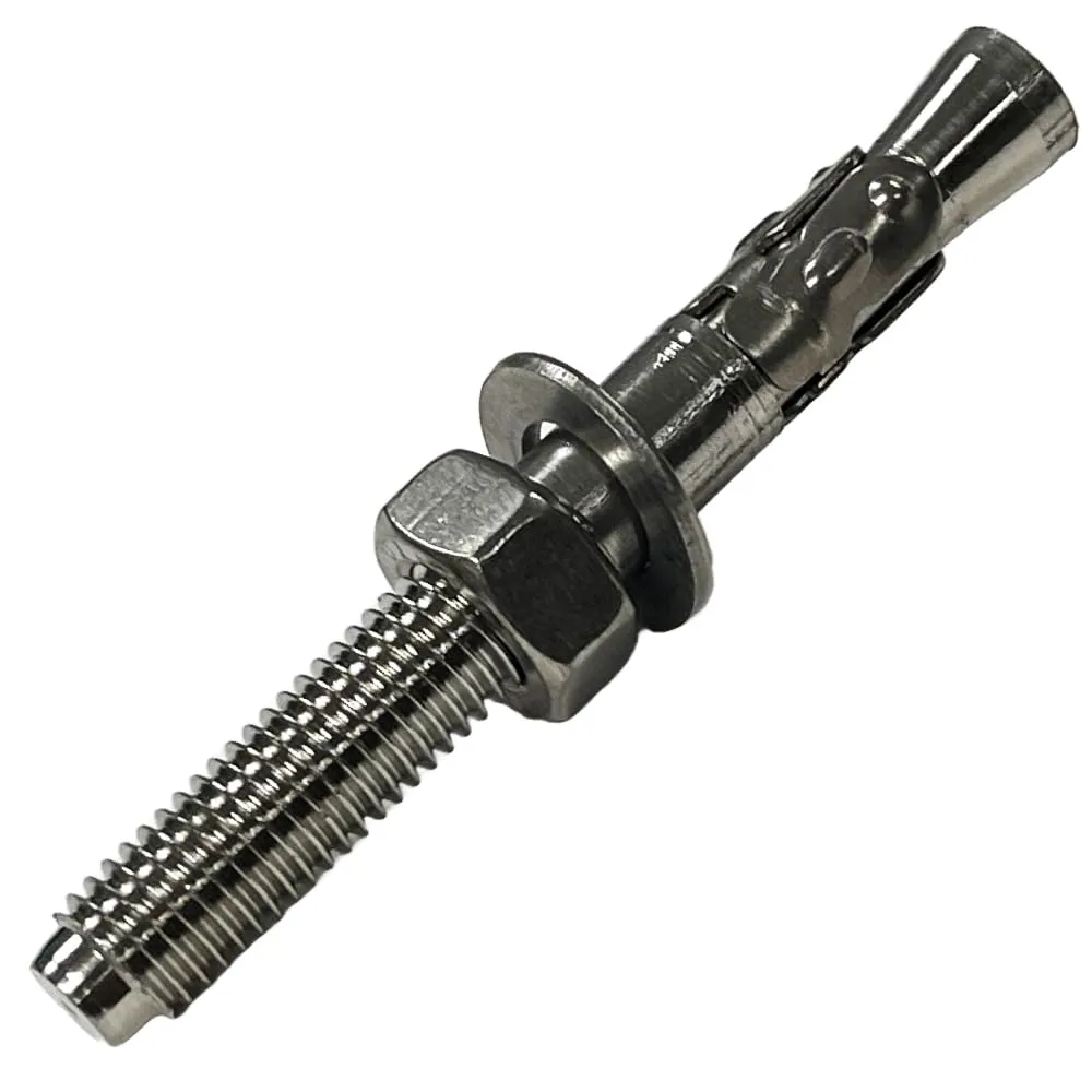 Dynamo SS304 Expansion Bolt ? Durable Outdoor Wedge Anchor for Medium to High Hardness Rocks, M12x95mm