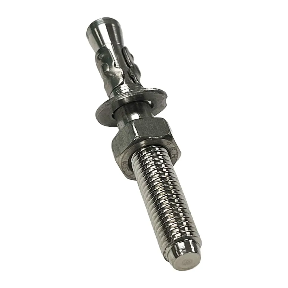 Dynamo SS304 Expansion Bolt ? Durable Outdoor Wedge Anchor for Medium to High Hardness Rocks, M12x95mm