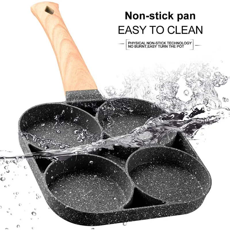 Egg Frying Nonstick 4-Cups Cookware Pancake Pan