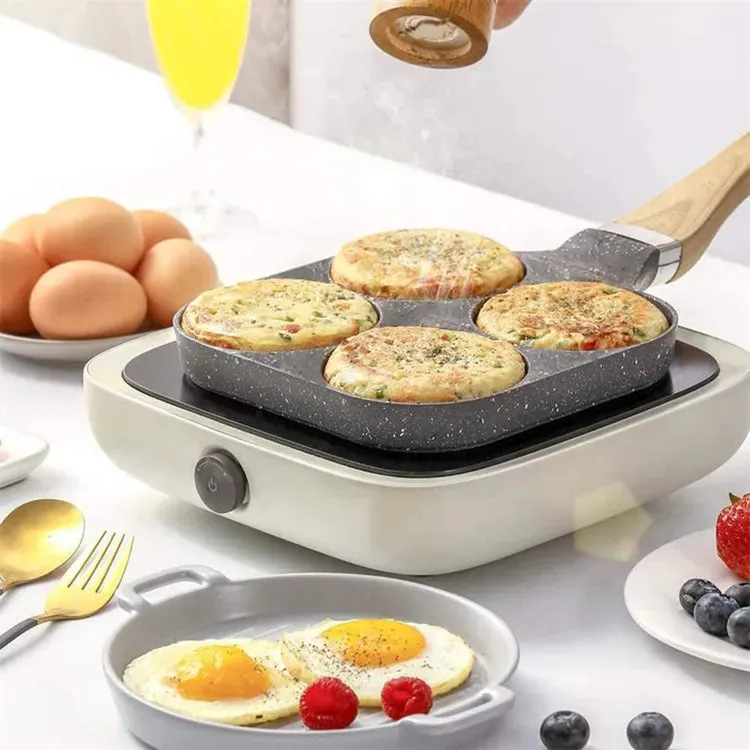 Egg Frying Nonstick 4-Cups Cookware Pancake Pan