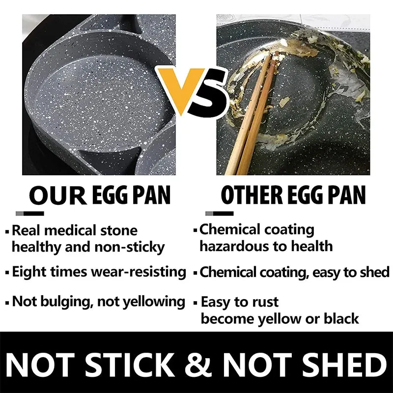 Egg Frying Nonstick 4-Cups Cookware Pancake Pan