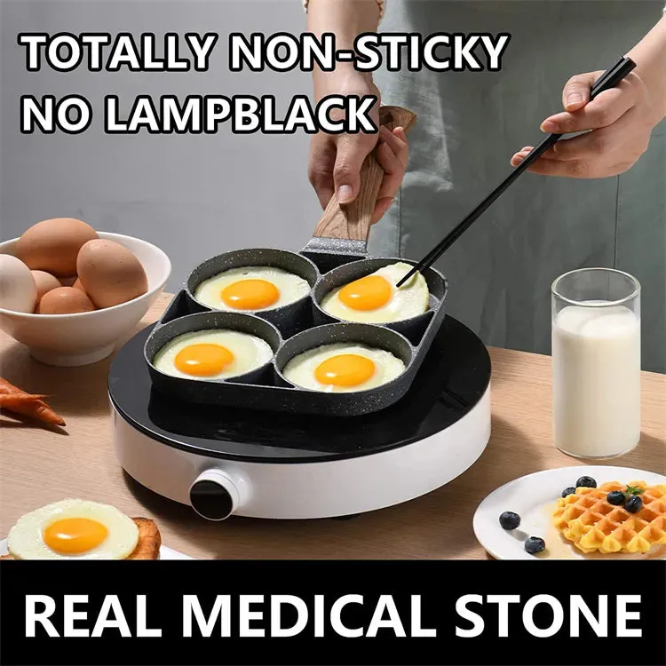 Egg Frying Nonstick 4-Cups Cookware Pancake Pan