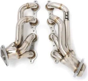 Exhaust Headers 1-5/8 in. 304 Stainless Steel Polished Finish for 2002-2013 Silverado Sierra Suburban Tahoe Yukon Escalade 4.8L 5.3L 6.0L 6.2L V8