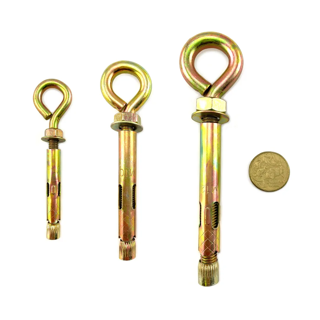 Eye Anchor Bolt - Zinc Passivated - 10mm