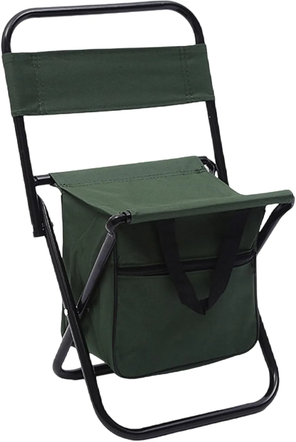 Fishing Chair, Folding Stool with Back and Carry Bag, Oxford Cloth Fishing Chairs, Portable Compact Chair for Camping Hunting Hiking