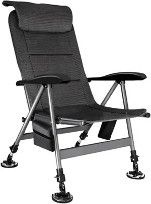 Fishing Chair Recliner Folding Fishing Chair with Adjustable Pillow Backrest Legs Camping Beach Fly Fishing Stool Sleeping Bed Outdoor Fishing Chair