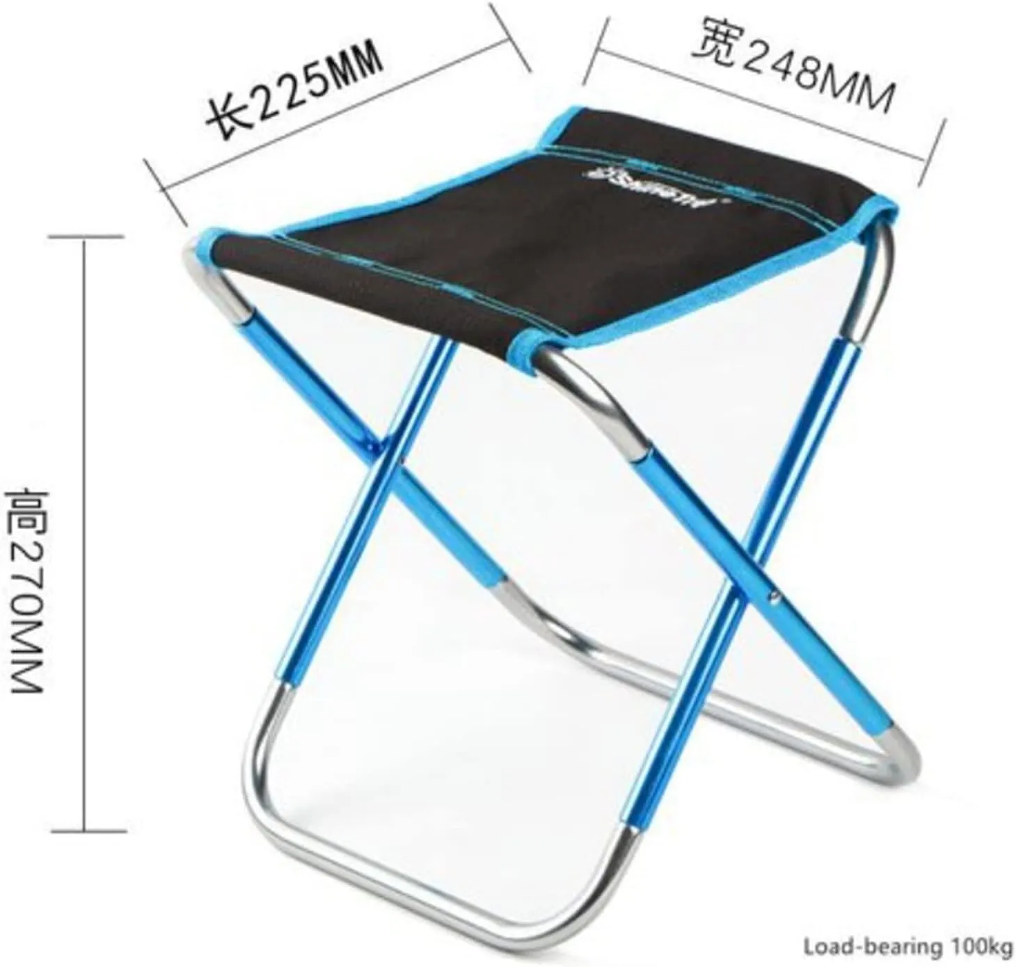 Fishing Chairs, Fishing Chair Outdoor Folding Stool 7075 Aluminum Alloy Fishing Chair Barbecue Stool Portable Train Pony Camping Chair(A)