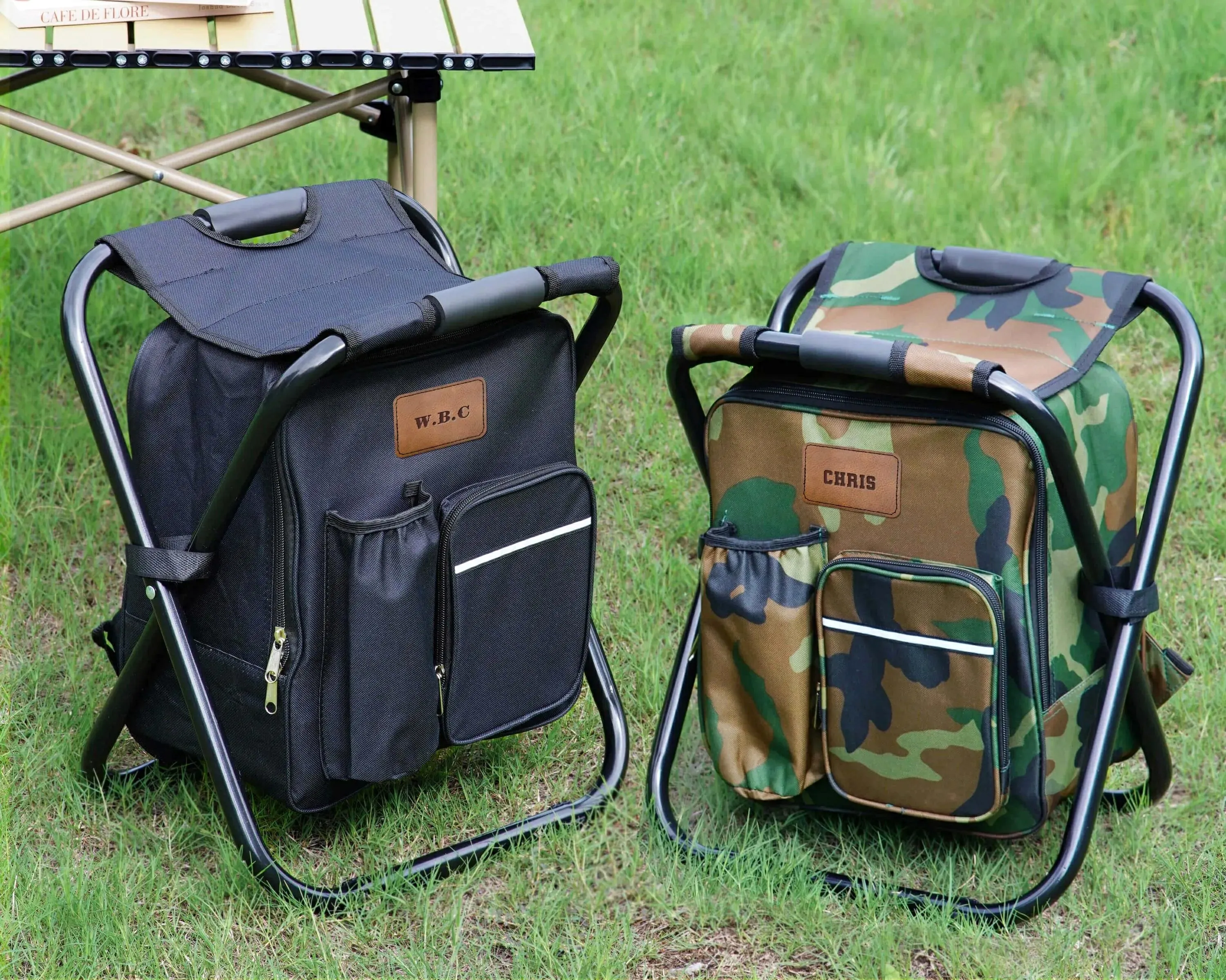 Fishing Seat Cloud-based Custom Cooler Embroidery Outdoor & for Excellent Portable Backpack Gift Men -