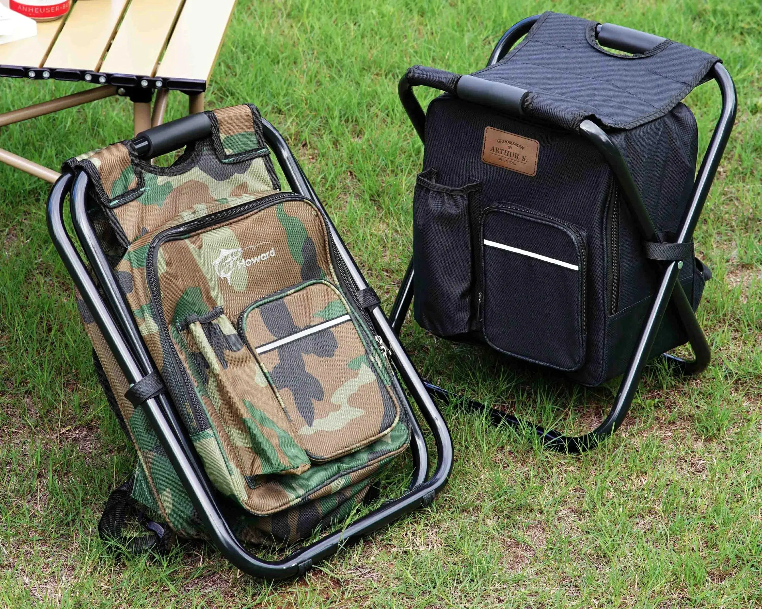 Fishing Seat Cloud-based Custom Cooler Embroidery Outdoor & for Excellent Portable Backpack Gift Men -