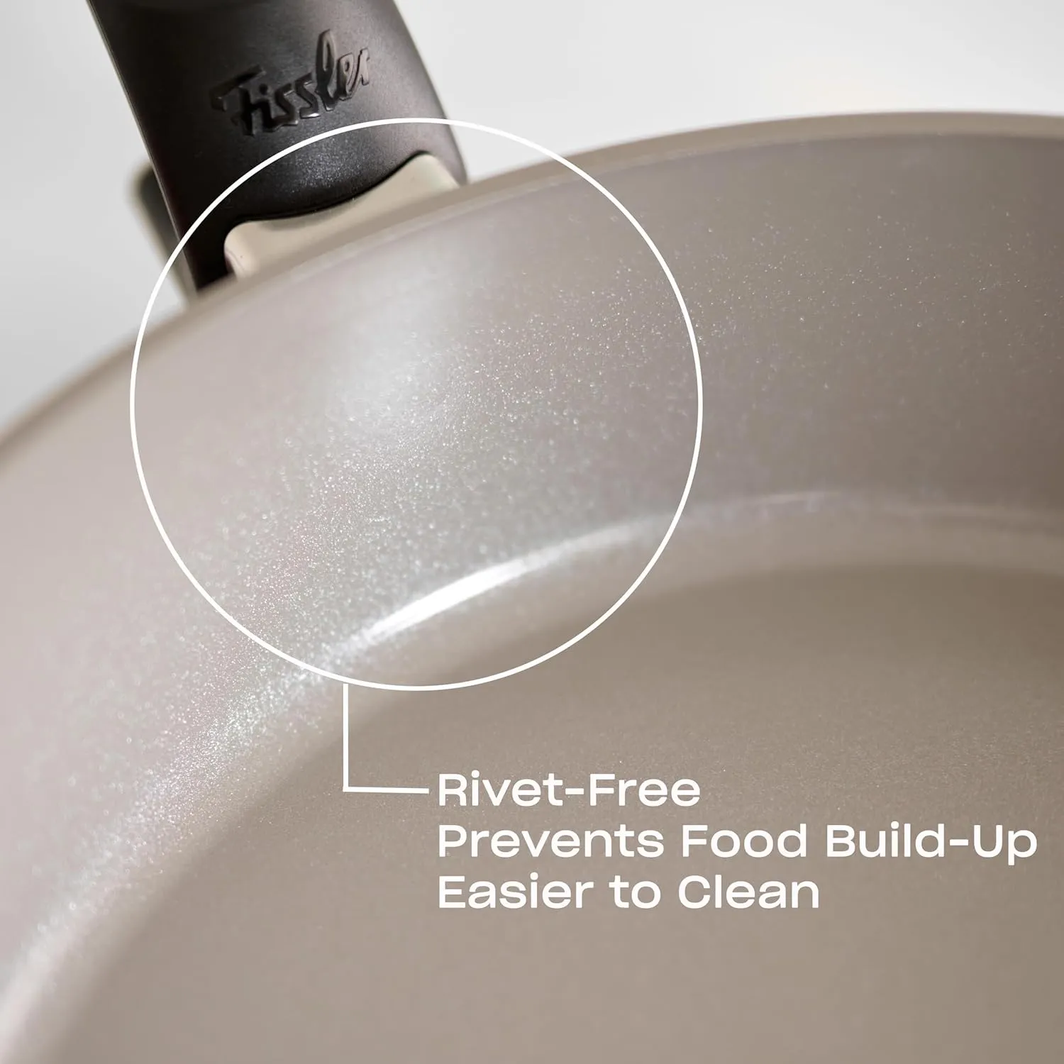 Fissler Ceratal Comfort Ceramic 10.2 Inch Non-Stick Frying Pan, Warm Grey, Made without PFAS