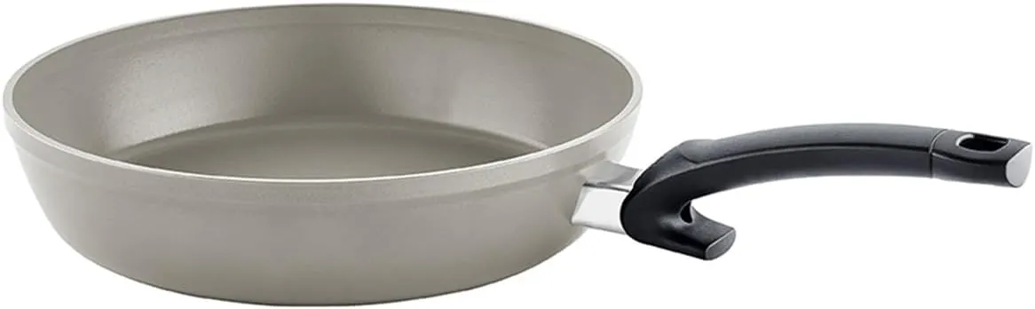 Fissler Ceratal Comfort Ceramic 10.2 Inch Non-Stick Frying Pan, Warm Grey, Made without PFAS