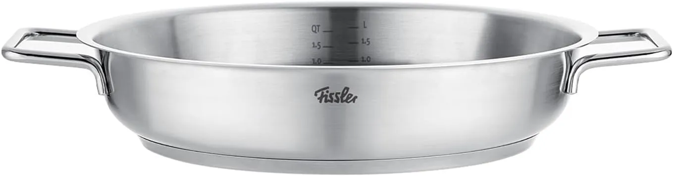 Fissler Pure Collection Serving-Pan, Frypan, 9.5", Stainless-Steel, Made in Germany - Induction