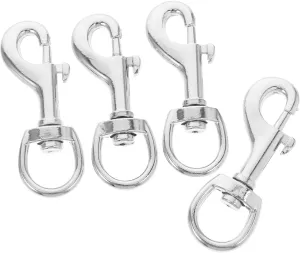 Flag Pole Accessories 4pcs Swivel Snap Hooks Easy to Attach Flag Clips for Flagpole Marine Use Pet Leash