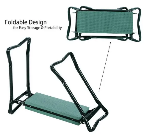 Folding Chairs Home Garden Seat Kneeler Kneeling Pad Rest Outdoor Lawn Beach Chair With Tool Pouch