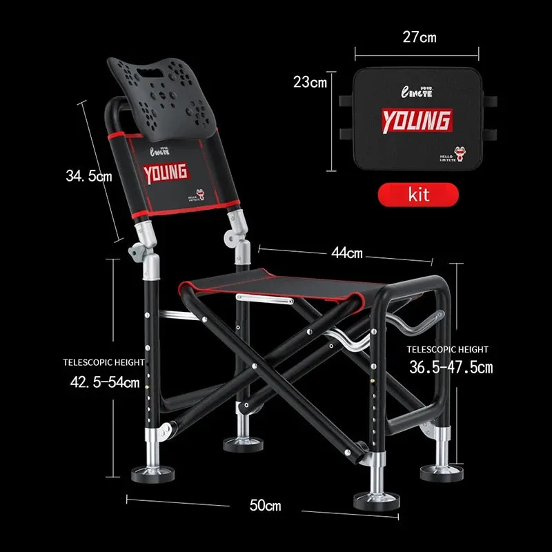 Folding Fishing Chair Camping Fishing Chair Portable Multi-Functional Fishing Chair Durable And Comfortable For Camping Fishing
