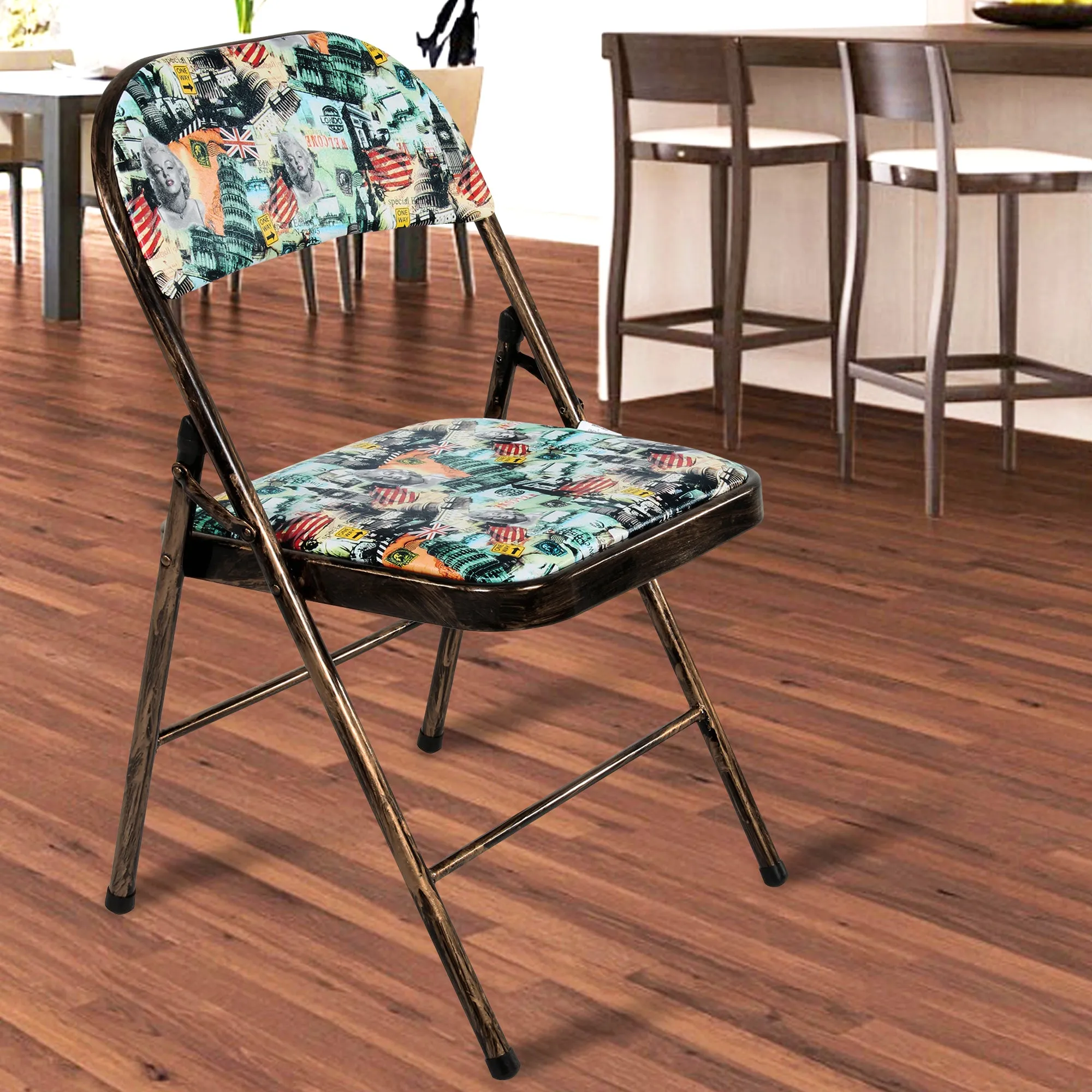 Folding Padded Mint Green/ Multi | Golden Black