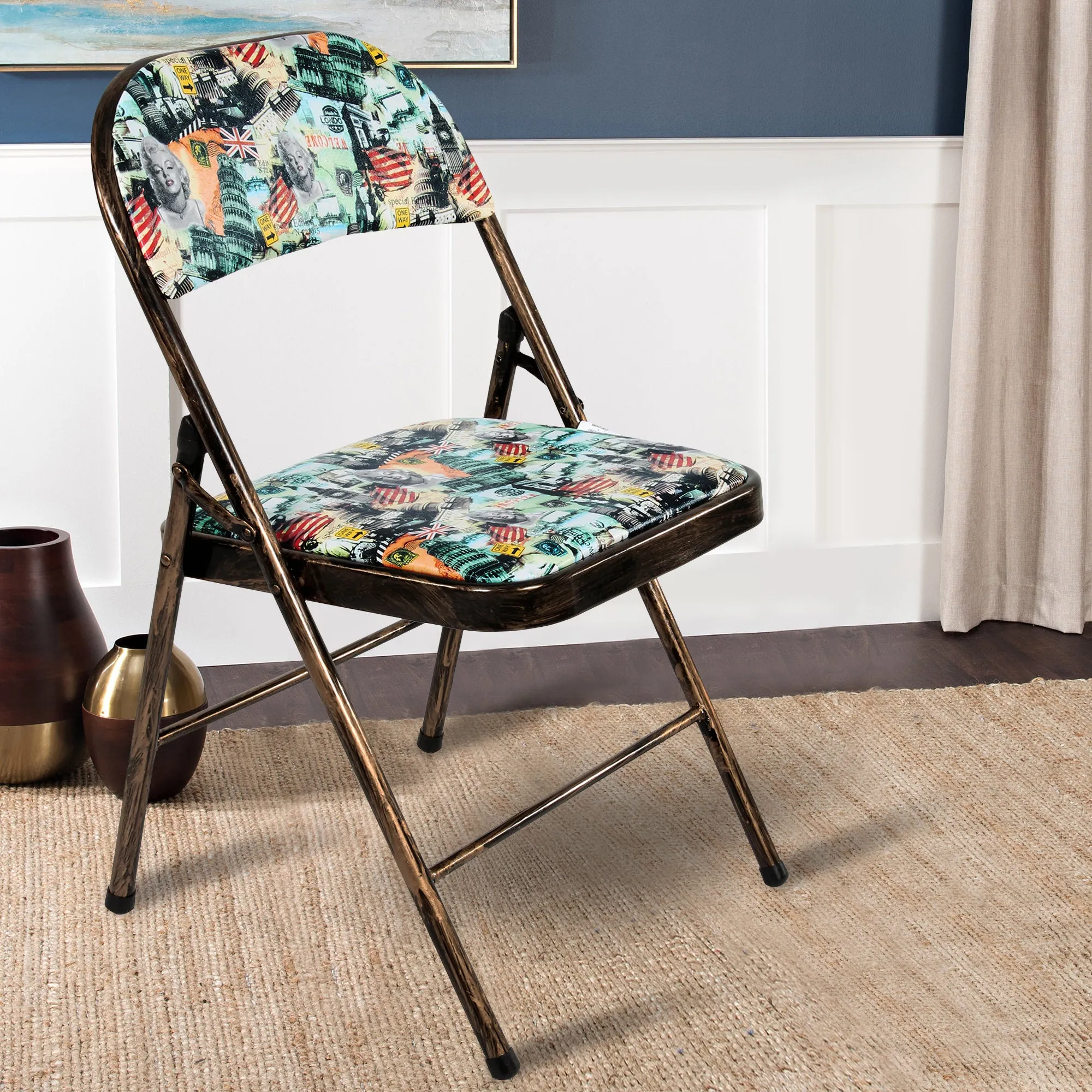 Folding Padded Mint Green/ Multi | Golden Black