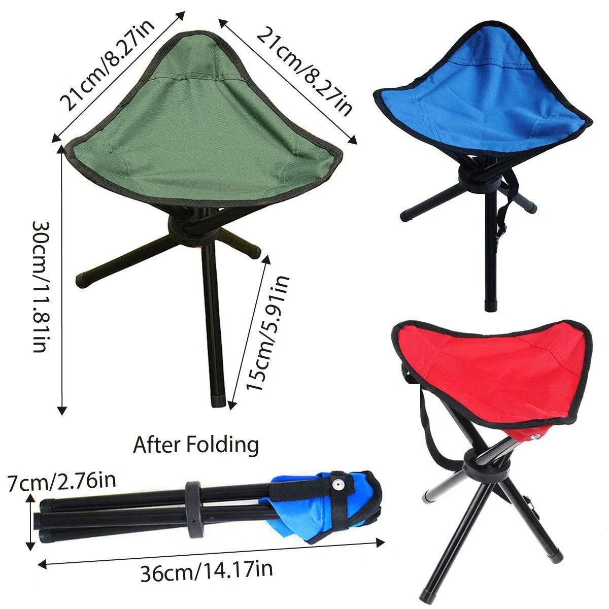 Folding Portable Beach Chair Fishing Stool Outdoor Lightweight Camping Chair