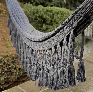 Fringe Hammock - Vintage Blue