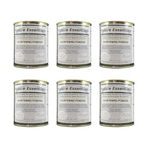Future Essentials Canned Shortening Powder for baking and cooking | Long Term Storage Shelf Stable | Emergency Survival Food Supply, Camping & Backpacking (#2.5 size) 06 Cans