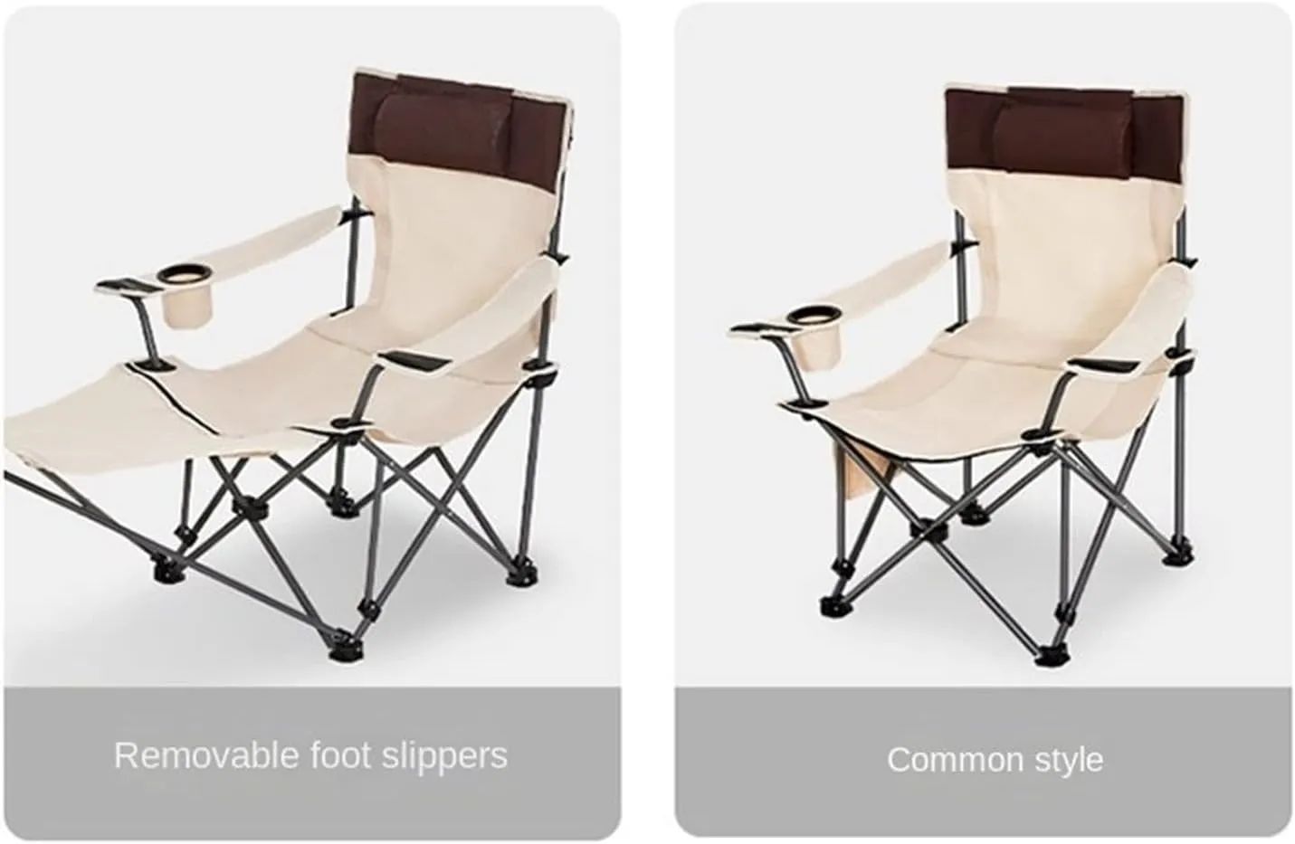 GaRcan Dual-Purpose Outdoor Folding Chair Portable Nap Lunch Break Fishing Chair Lightweight Beach Chair Lazy Stool Camping Chair (Orange Full Short)
