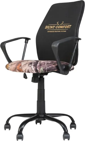 GelCore Mesh 360 Degree Swivel Versatile Hunting Blind Seat and Office Chair Support with Threaded Height Adjustment, Black/Printed (HCDC20)