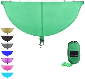 Gold Armour Hammock Bug Net, Mosquito Net Bugs - Premium Mesh Netting, Guardian of No See Um and Insects - Perfect Equipment Gear Accessories for Your Double Hammocks and Single Hammock (Green)