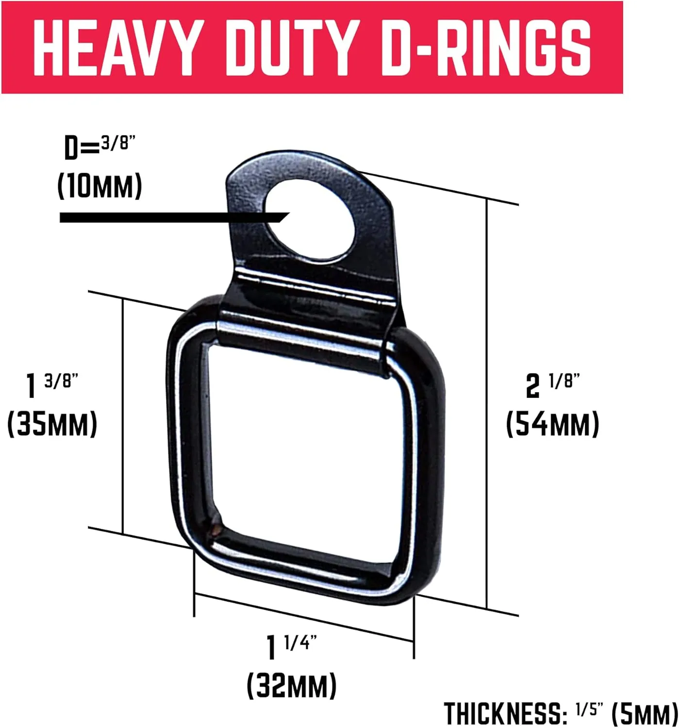 GPCA - Quick-Release Tie Down Anchor and D Ring Set, for Fast Jeep Top Removal Lift, Truck Tie Downs, Jeep Wrangler Accessories for 4xe, JL, JK and 2007-2023 Models, with Screw Nuts, Black, 6 Packs