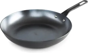GSI Outdoors Guidecast 12” Frying Pan | Lightweight Cast Iron Frying Pan for Camping, Cabin and Home Kitchen