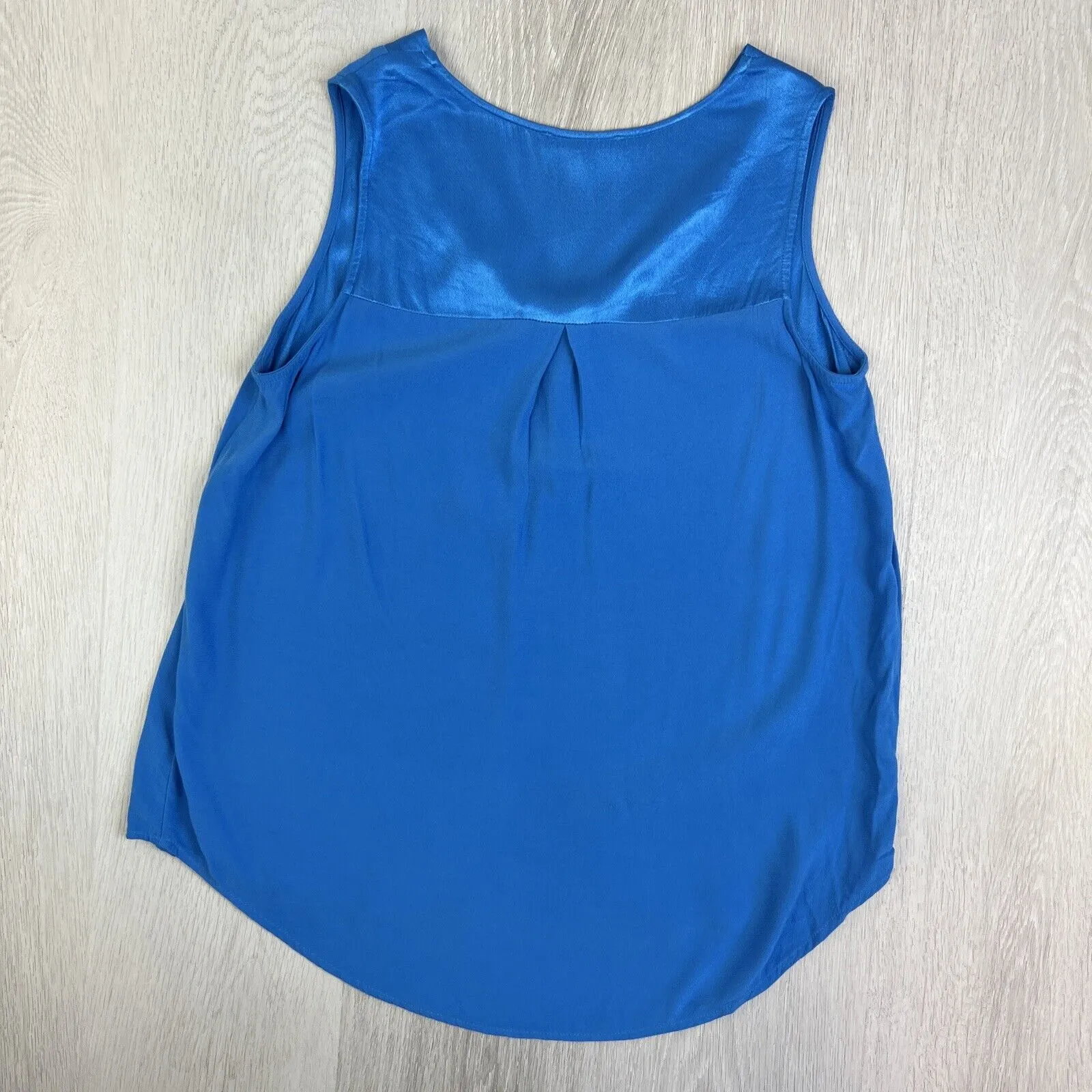 Hammock & Vine Womens Satin Blue Viscose Tank Size 10